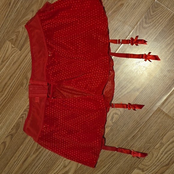 Cacique Scarlet Mesh Intimate Wear - Picture 2 of 3